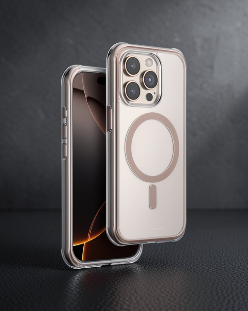 Onegif Apple İphone 15 Pro Max Hulk Magsafe Kapak - Çöl Titanyum