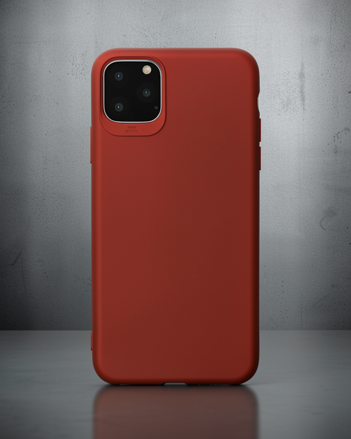 Apple İphone 11 Pro Max Kılıf First Silikon - Bordo