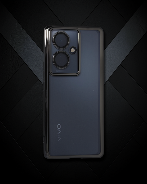 Vivo V29 Lite Kılıf Razer Lensli Silikon - Siyah