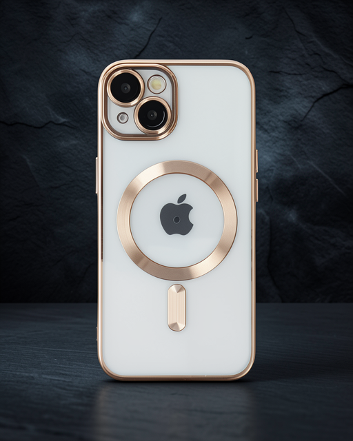 Apple İphone 14 Plus Kılıf Kross Magneticsafe Kapak - Gold