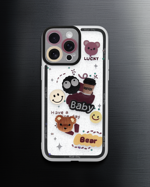 Apple İphone 14 Pro Kılıf Sweet Desenli Silikon Kapak - Sarı