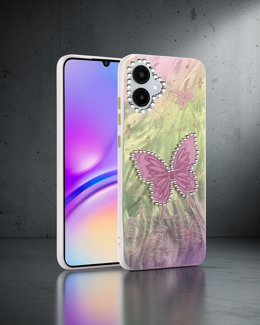 Samsung Galaxy A06 Kılıf Blade Aynalı Desenli Kapak - Desen 5