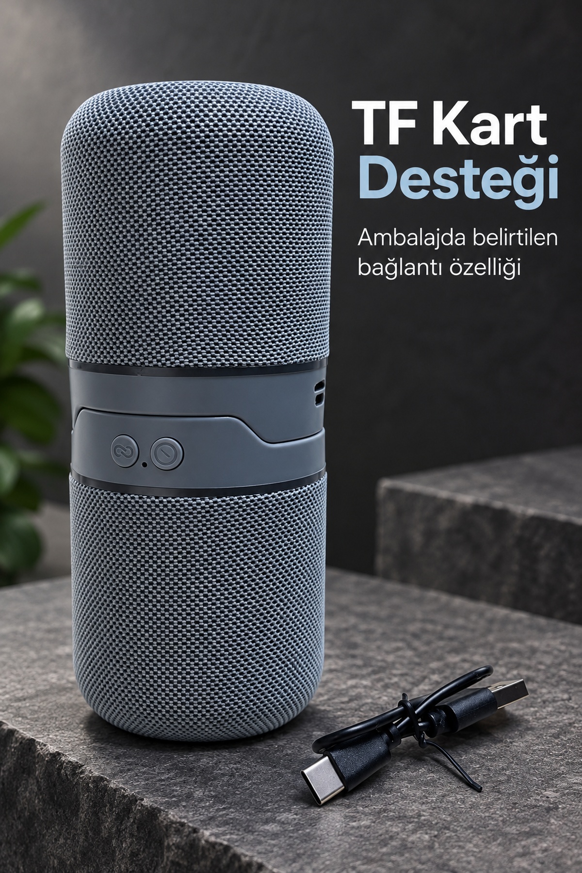 Bluetooth Hoparlör 5 W Çift Hoparlör Yapısı