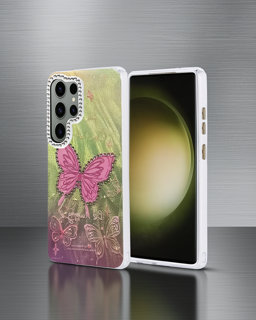 Samsung Galaxy S25 Ultra Kılıf Blade Aynalı Desenli Kapak - Desen 5