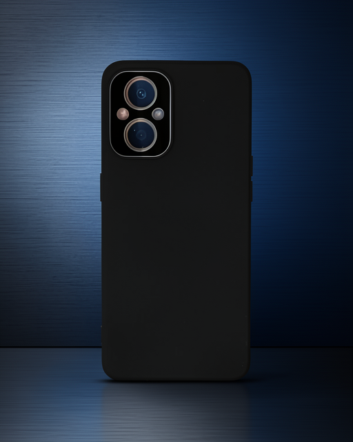 Oppo Reno 7 Lite Kılıf Lansman Glass Kapak - Siyah