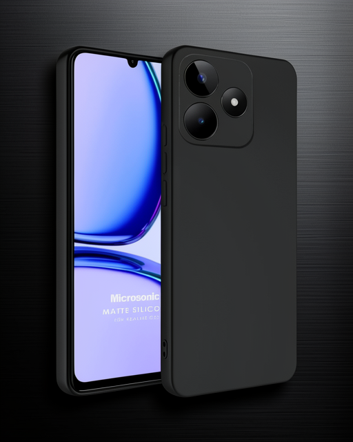 Realme C61 Kılıf First Silikon - Siyah