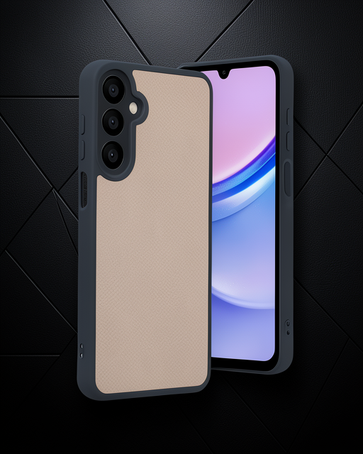 Samsung Galaxy A15 4g Kılıf Aras Deri Kapak - Pudra