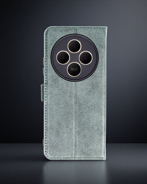 Xiaomi Redmi 14c Kılıf Trend S Plus Kapaklı Kılıf - Yeşil