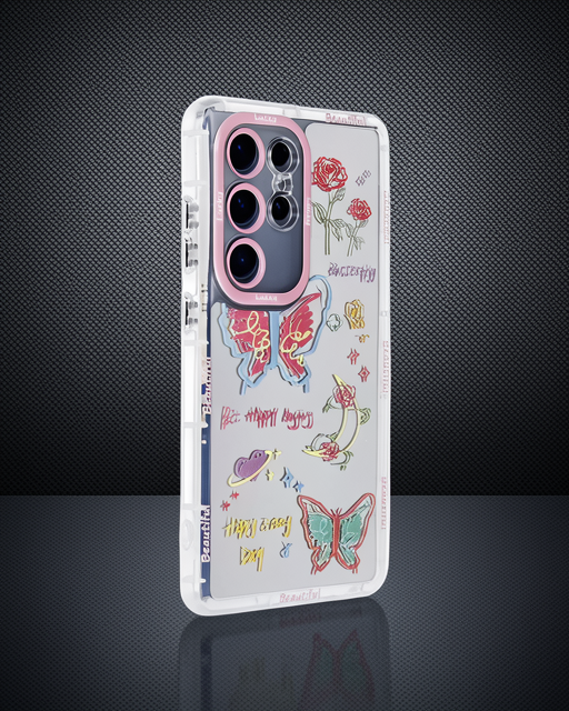 Samsung Galaxy S23 Ultra Kılıf Reflexion Desenli Kapak - Desen 8