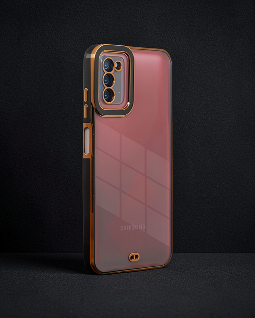 Samsung Galaxy A03s Kılıf Liva Lens Silikon - Siyah