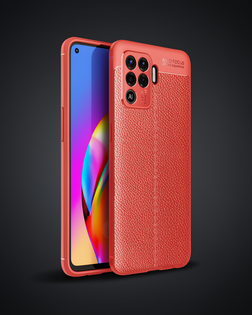 Oppo Reno 5 Lite Kılıf Auto Focus Kapak - Kırmızı