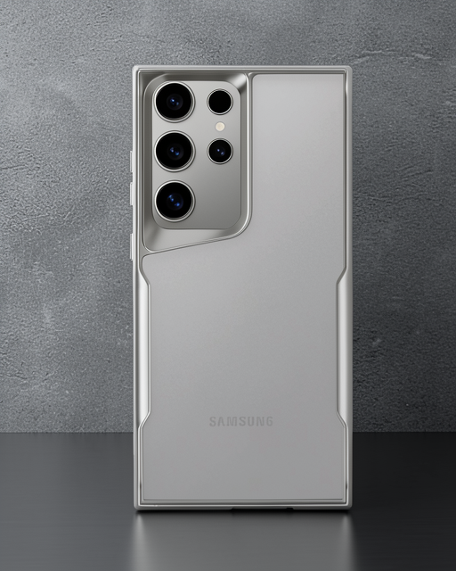 Samsung Galaxy S25 Ultra Kılıf Boyi Silikon Kapak - Titan Gri