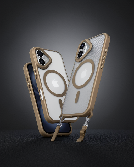 Apple İphone 16 Kılıf Enka Magsafe Silikon Kılıf - Desert