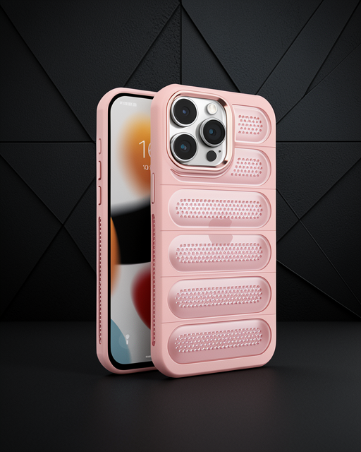 Apple İphone 15 Pro Max Kılıf Airmax Silikon Kapak - Pembe